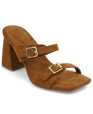 Women's Rene Double Buckle Block Heel Dress Sandals