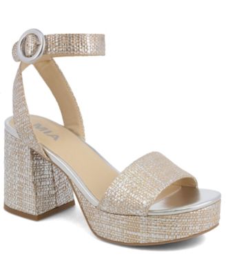 Women's Renee Raffia Block Heel Platform Sandals