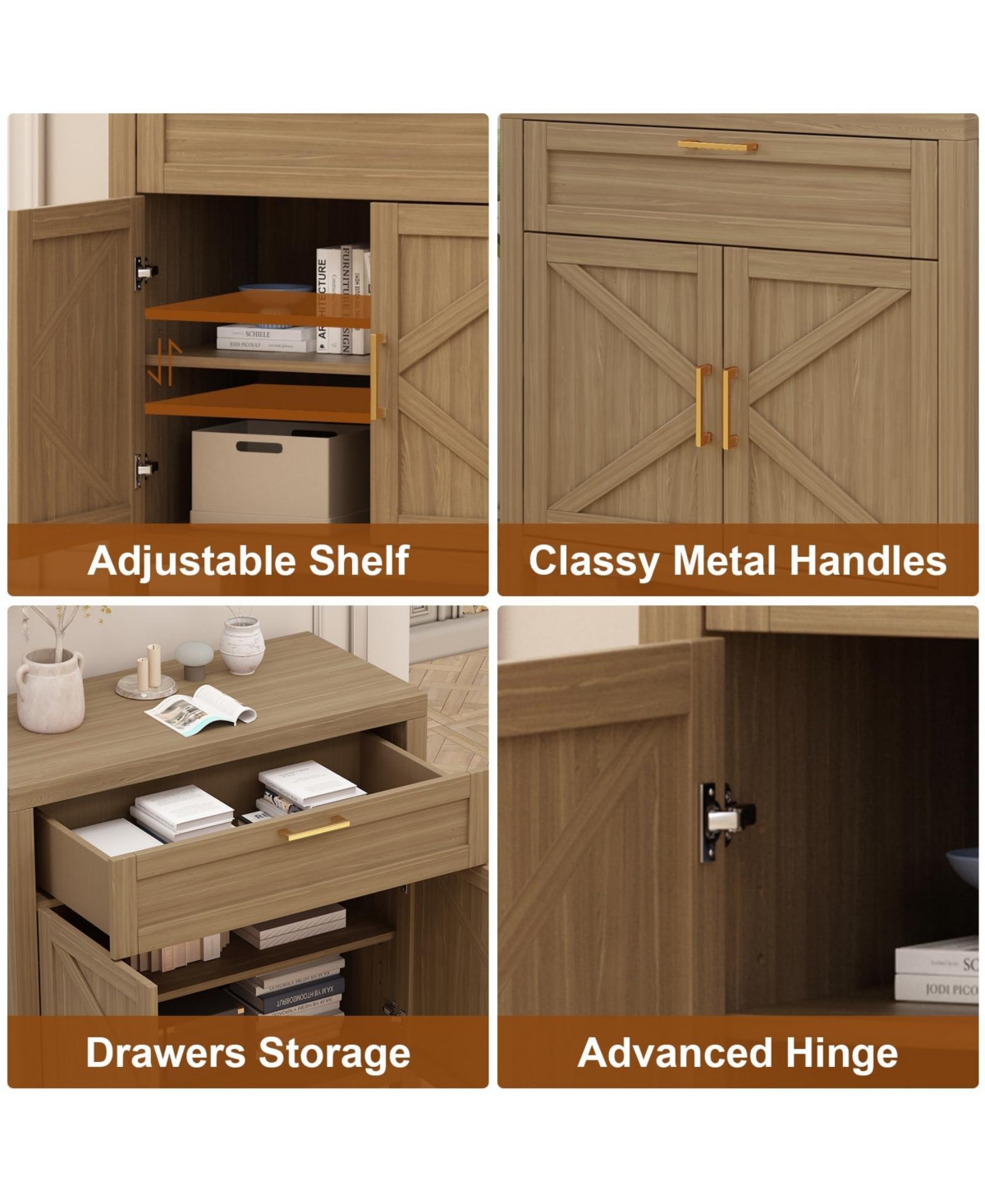 gaomon Buffet Sideboard Cabinet with Storage for Dining Room and Living Room