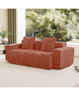 Cloud-Like Boneless Velvet Sofa with Premium Foam Support