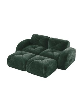 Streamdale  Furniture U-shaped Boneless Sofa, Soft Velvet, Tufted, High Density Sponge