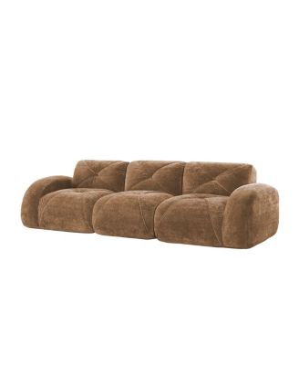 Boneless Tufted Velvet Modular Sectional Sofa Couch