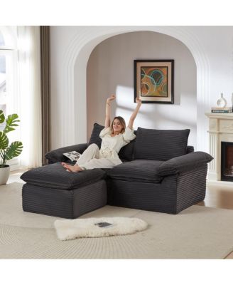 Streamdale Modern corduroy cloud sofa, freely combined, comfortable sitting experience