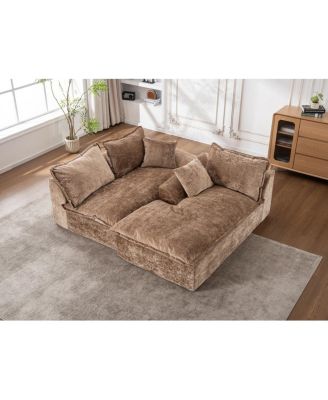 103" Cloud Sectional Couch with L-Shape Chaise, Modern Modular Sofa