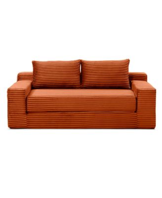 Memory Foam Cloud Loveseat Sofa, 2-in-1 Convertible Folding Couch Bed