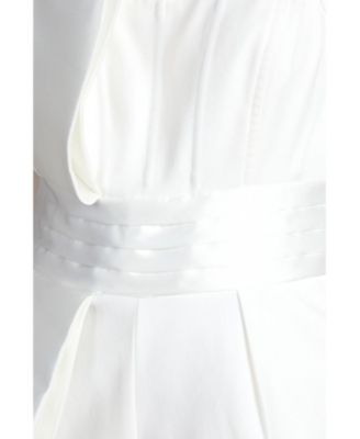 Women's Strapless Bow Wide Leg Jumpsuit