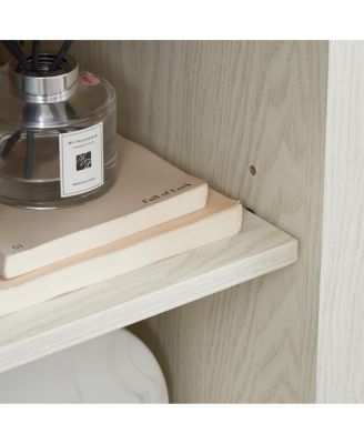 Embossed Pattern TV Stand with Storage, 58.27"W