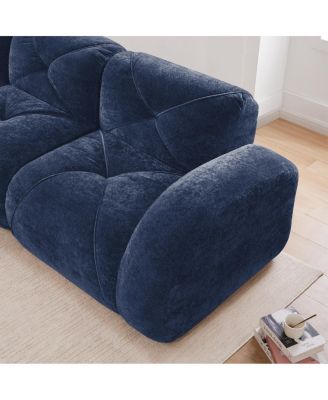 U-shaped Boneless Sofa, Tufted, 32D High Density Sponge, Anti-Slip