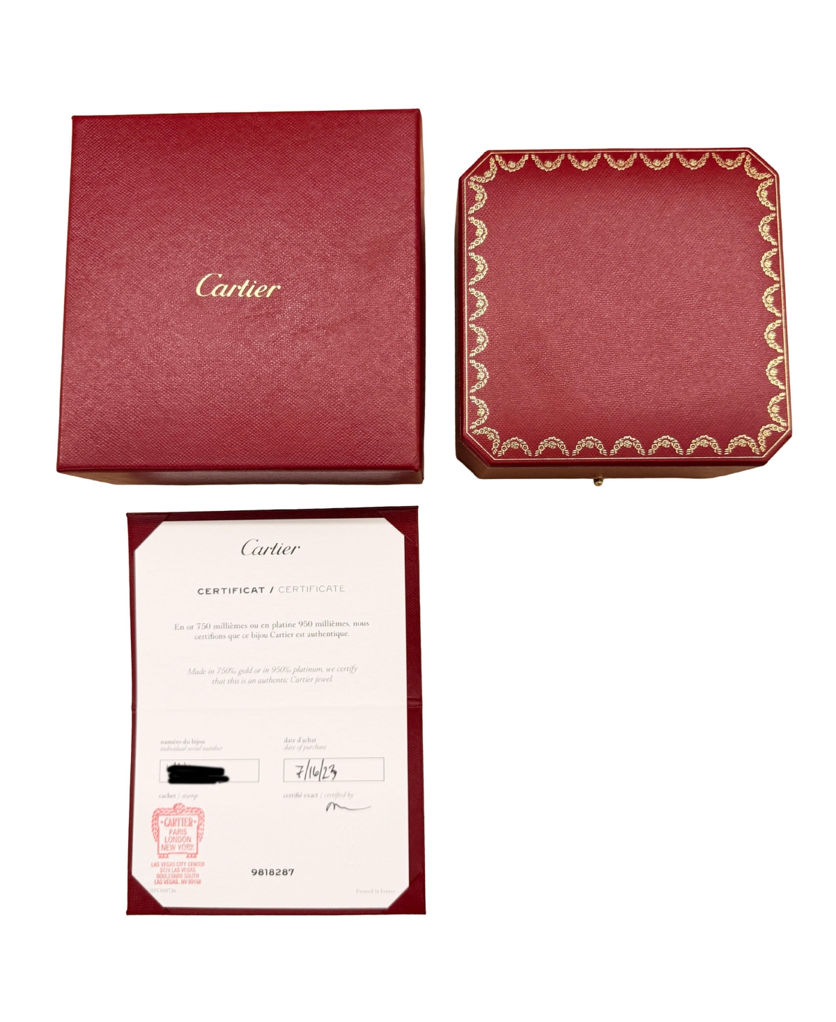 Pre-Owned Cartier Rose Gold Diamond Small Model Love Bracelet