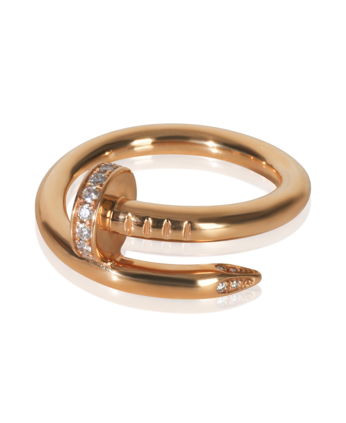 Pre-Owned Cartier Rose Gold Diamond Juste Un Clou Ring