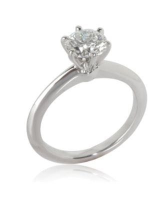 Solitaire Engagement Ring in Platinum F VS2 1.00 CTW