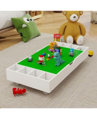 2-in-1 Play Table and Toy Organizer, Lego Compatible