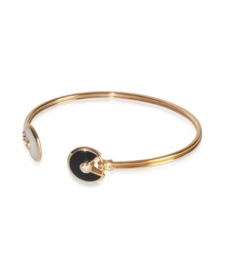 Rose Gold Mother Of Pearl and Onyx Amulette de Cartier Bracelet