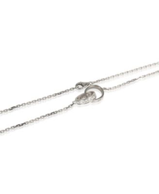 White Gold Diamond Love Necklace