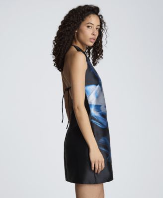 Women's Sleeveless Halter Neck Short Dress