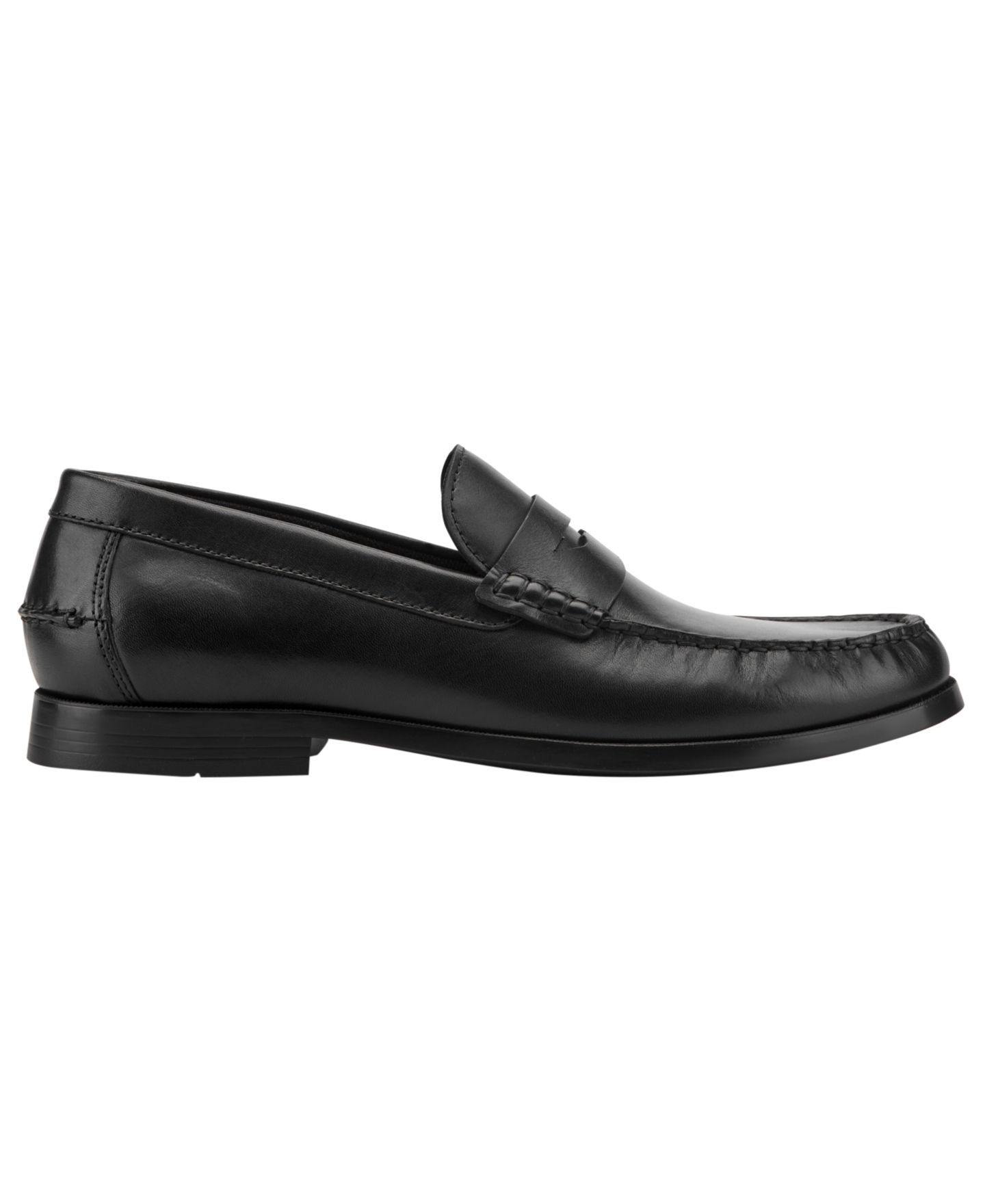 Мужские туфли Rockport Willcox Dress Slip-on Classic Penny, цвет: Чёрный кожаный — фото 2