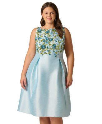 sachin and babi light blue dress BCBGMAXAZRIA NWT Amber Aqua Floral Print Strapless Cocktail Dress Size –  alineconsignment main image 0