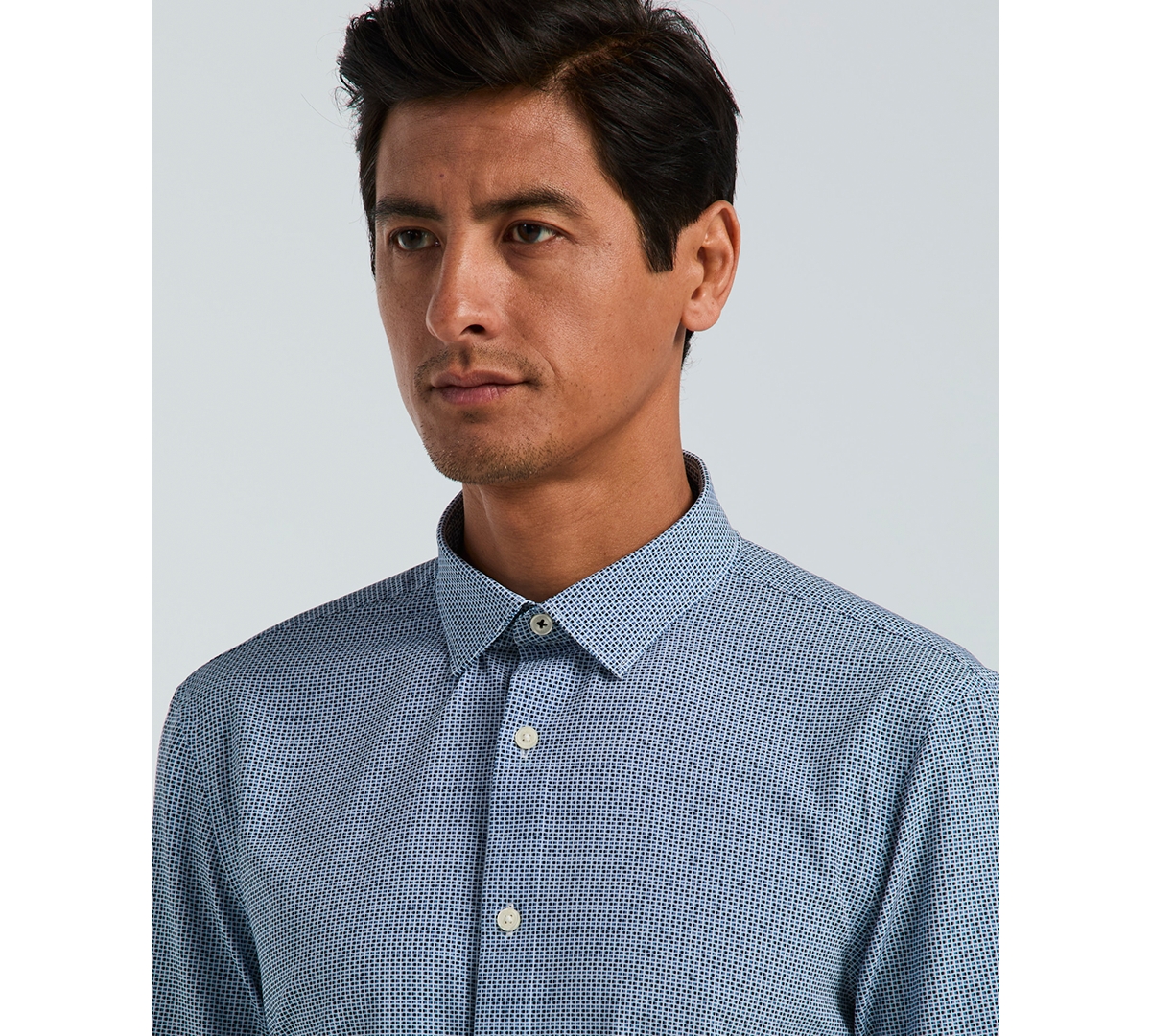 Perry Ellis Men's Slim-Fit Mini Geometric Print Shirt