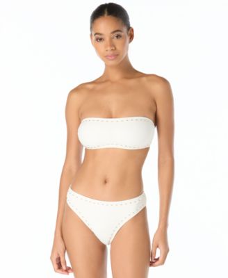 Michael Kors Women's Embellished Bandeau Neck Bikini Top