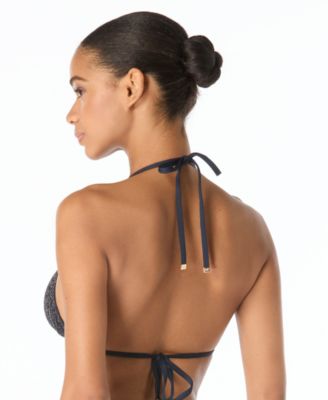 Women's Crochet Halter String-Tie Triangle Bikini