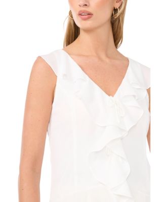 Women's V-Neck Ruffle-Sleeve Blouse