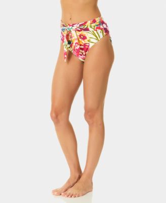 Women's Belted High-Rise Swim Bottoms