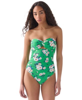 Women's Bandeau Neck One-Piece Swimsuit