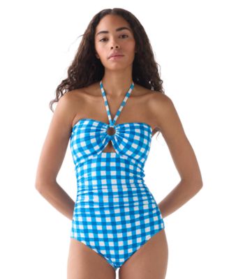 Women's Bandeau Neck One-Piece Swimsuit