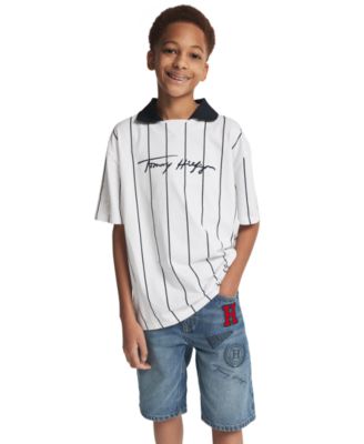 Boys' 2T-7 Varsity Regular Fit Denim Shorts