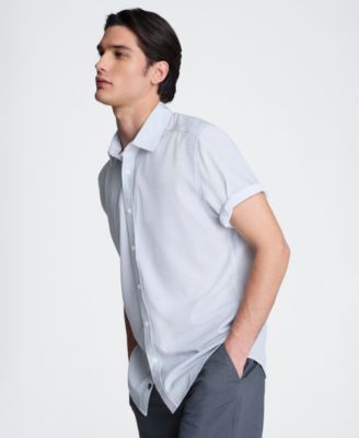 Men's Short-Sleeve Point Collar Shirt