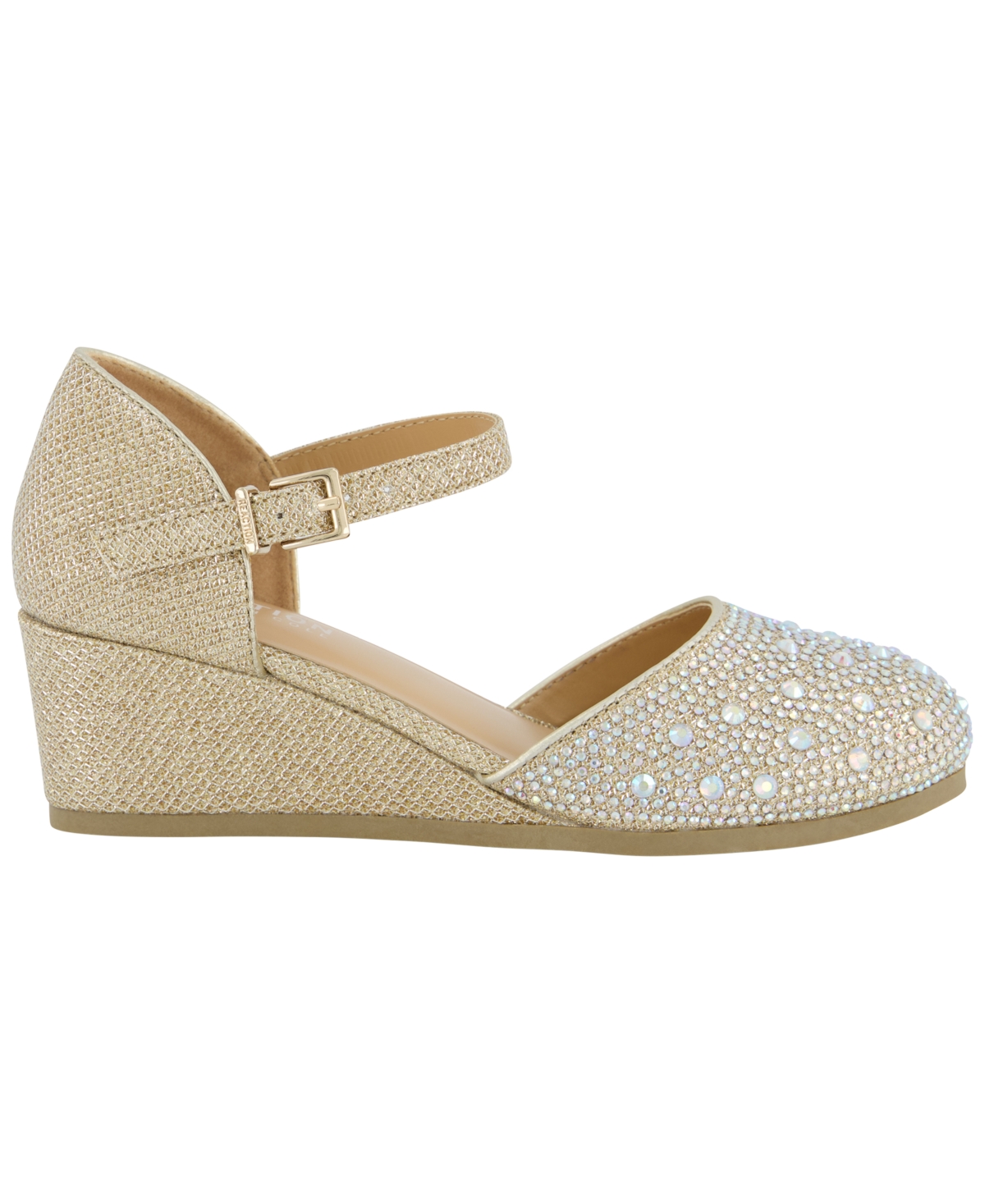 Kenneth Cole Reaction Girls' 1-13 Crystal-Embellished Ankle-Strap Wedge Shoes