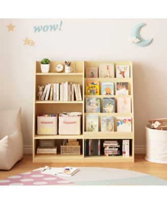 Kids Bookshelf and Toy Storage Organizer