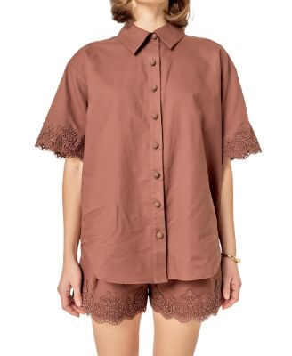 Women's Linen lace Shirt