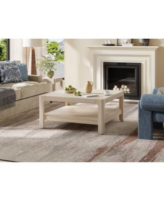  Modern Farmhouse Coffee Table with Soft Rounded Profile