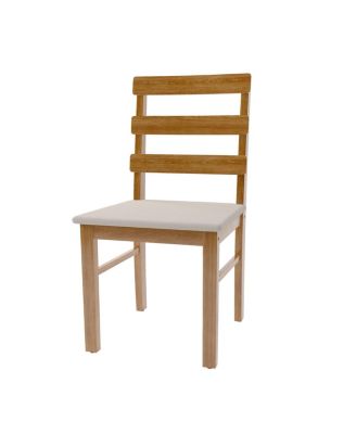 Scandinavian Style Upholstered Dining Chair (Original Wood)