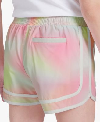 Girls' 7-16 Printed Woven Varsity Pull-On Shorts