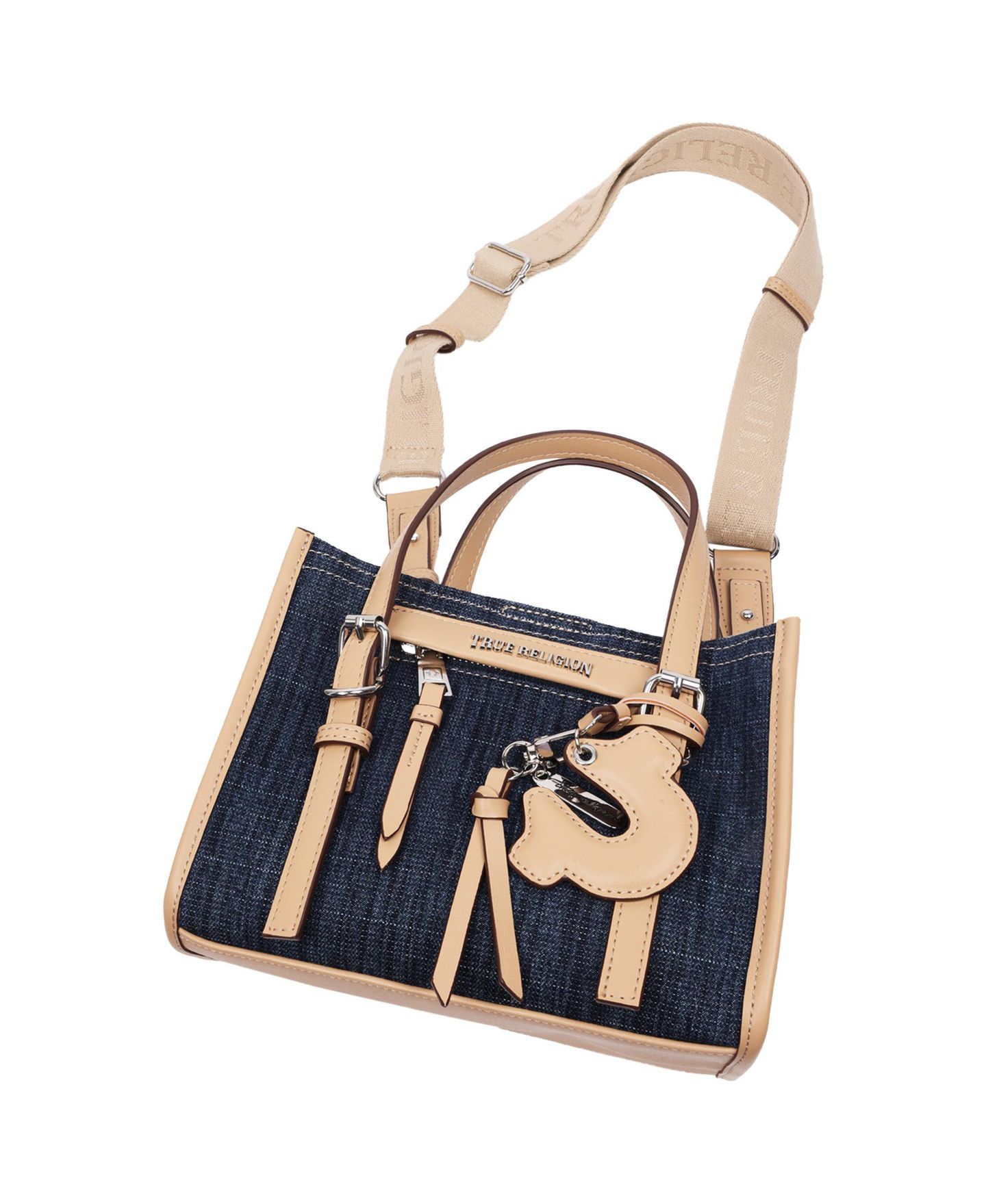 Женская сумка True Religion Dangle Mini Tote, цвет: Тёмный джинсовый — фото 4