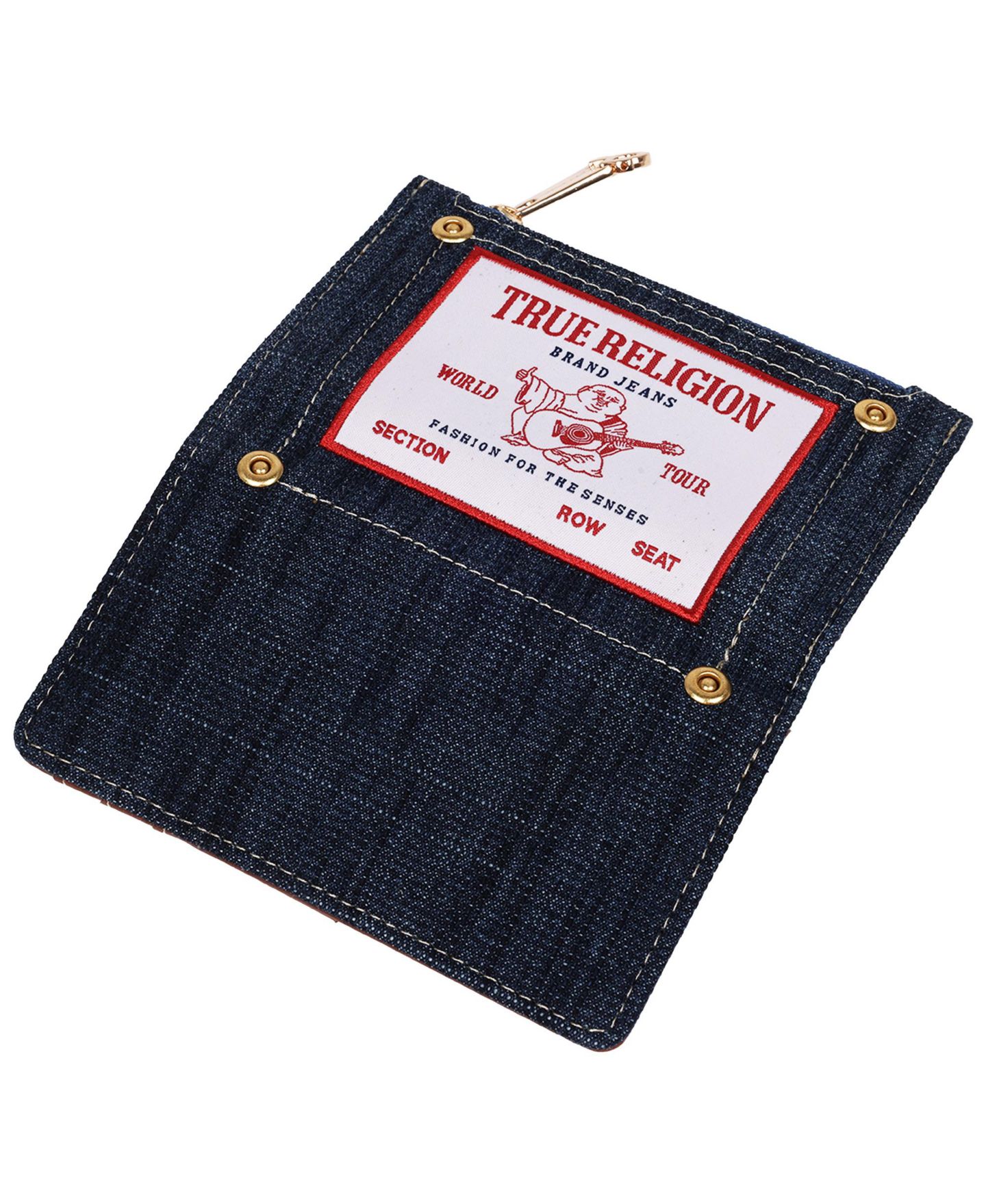 Женский кошелёк True Religion Buddha Patch Small Wallet, цвет: Тёмный джинсовый — фото 6