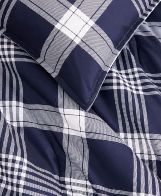 Huntingdon Plaid Washed Microfiber 2-Pc. Comforter Set, Twin/Twin XL