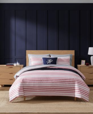 Mandalay Beach Stripe Cotton Reversible 2-Pc. Duvet Cover Set, Twin