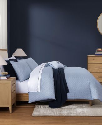 Trellis Flag Cotton Reversible 3-Pc. Duvet Cover Set, King