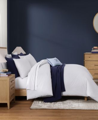 Trellis Flag Cotton Reversible 3-Pc. Duvet Cover Set, Full/Queen