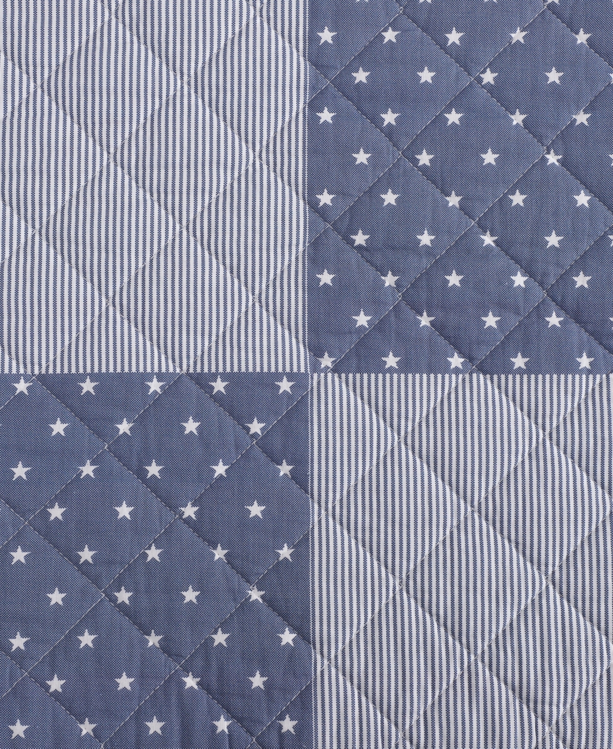 Tommy Hilfiger Ithaca Stargaze Patchwork Cotton Reversible -Pc. Quilt Set