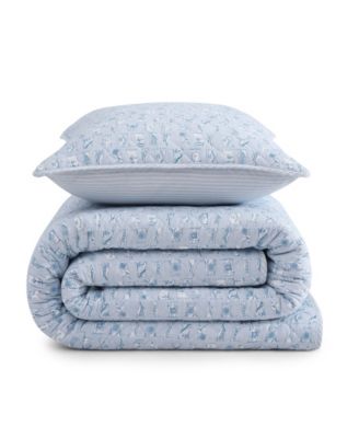 Boating Flags Cotton Reversible 2-Pc. Quilt Set, Twin