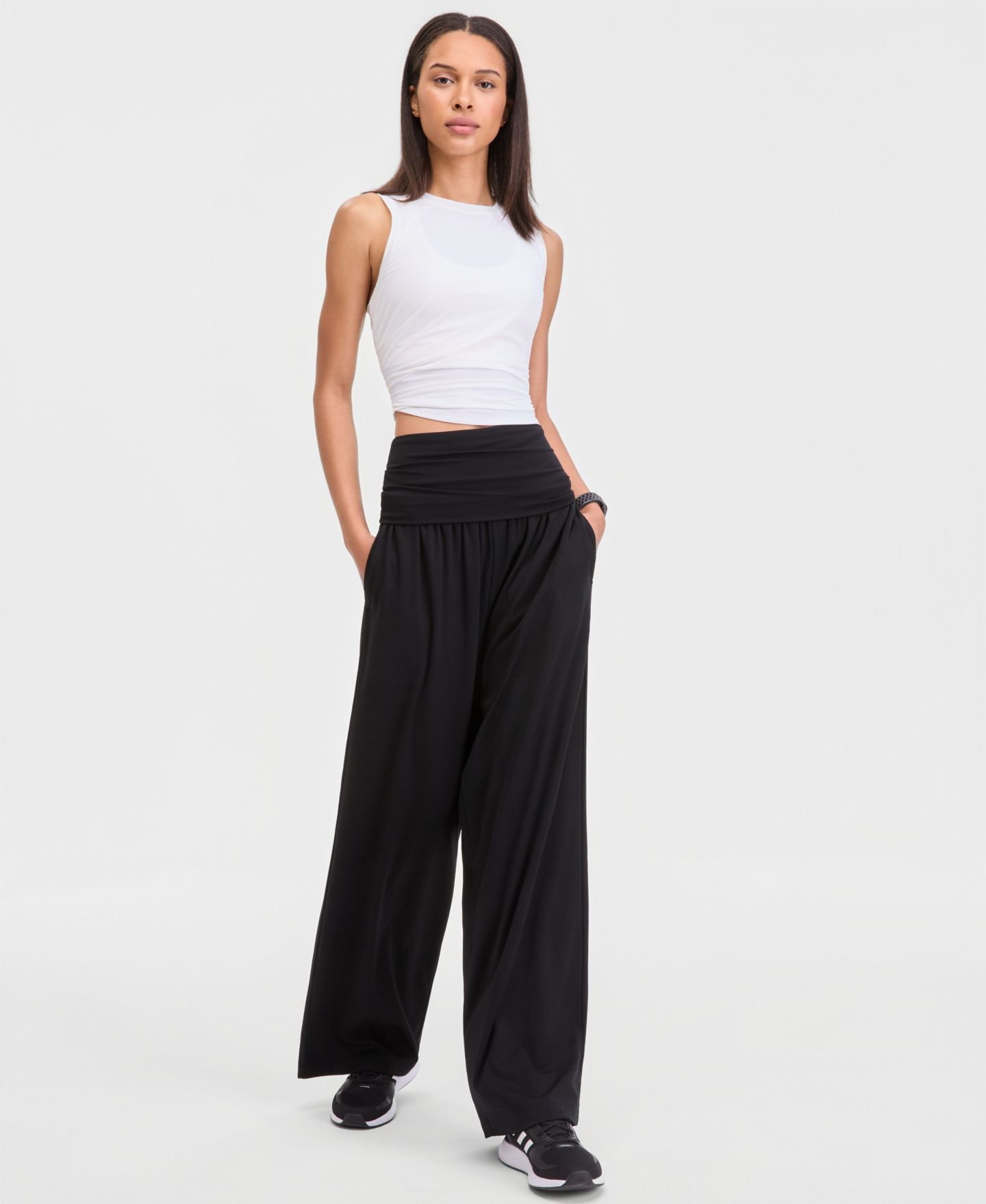 Женский комбинезон ID Ideology Strapless Convertible Jumpsuit, цвет: Глубокий чёрный — фото 2