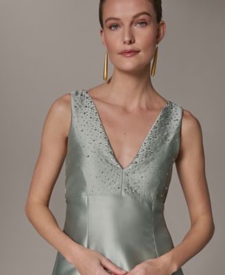 Women's A-Line Midi Dress with Hot Fix Detail