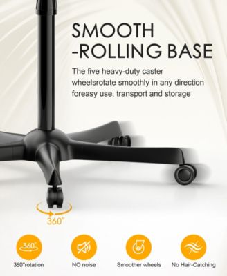 Professional Ionic Standing Hair Dryer with Temperature and Speed Adjustment, 60-Minute Timer, Height Adjustable Design