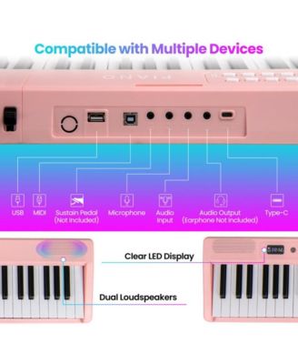 88 Key Foldable Electric Keyboard Piano with Wireless MIDI and Dual Speakers