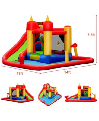 Inflatable Water Slide Bounce House with 740W Blower Included