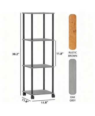 Mobile Storage Rack with Locking Wheels for Bathroom, Kitchen, Laundry